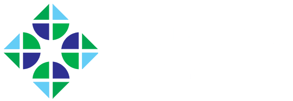 Logo of HealthChoice Illinois with geometric shapes forming a cross, featuring shades of blue and green. The text HealthChoice Illinois is written in white to the right of the design.